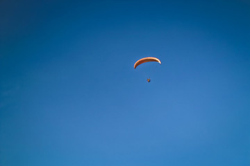 Extreme sports at the seaside.