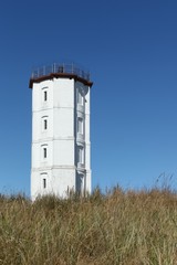 Skagen's white lighthouse in Denmark