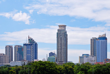 Fototapeta na wymiar Metro Manila City Philippines Skyline