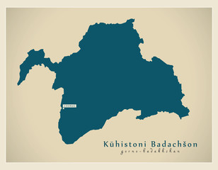 Modern Map - Kuhistoni Badachson TJ