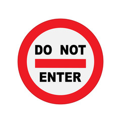 Prohibition Sign . Vector illustrations