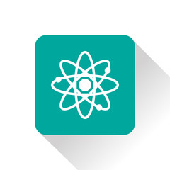 Atom sign icon