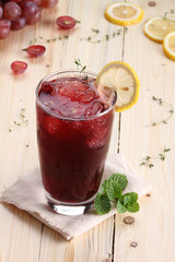 red grape summer drink