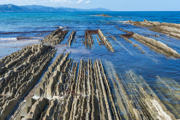 Flysch in Zumaia, Basque Country (Spain)