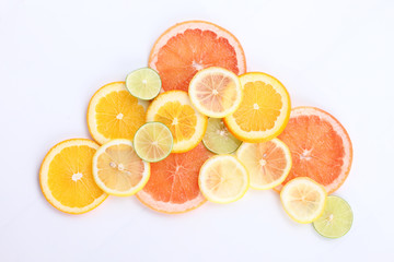healthy food background, Citrus fruits .