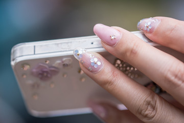 ネイルとスマホ