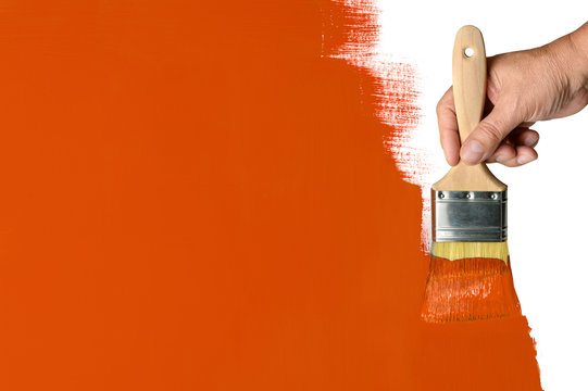 Painting Orange Wall