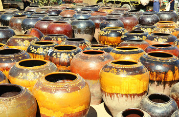 BIG POT COLORFUL IN MYANMAR