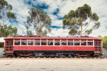 Fototapeta premium Old rusty tram