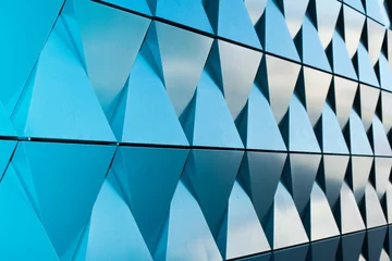 triangular shaped wall design texture © stryjek