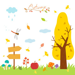 Autumn nature elements © soyon