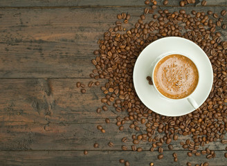 Cup of coffee.