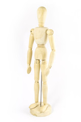 Wooden Human Mini Mannequin Unisex isolated