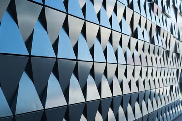 triangular shaped wall design texture © stryjek