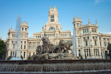 Fototapeta na wymiar Plaza Cibeles in Madrid