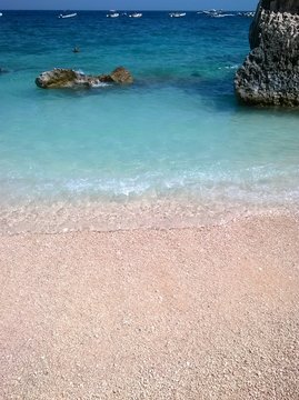 Spiaggia Sardegna, acqua blue