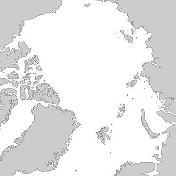 Nordpol in Grau