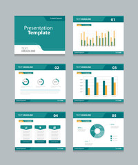 Fototapeta na wymiar Vector template presentation slides background design.info graphs and charts . slides design.flat style. 
