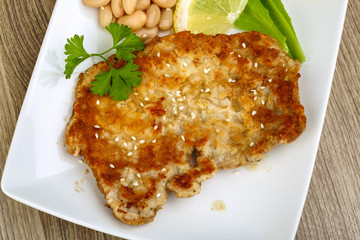 Pork schnitzel
