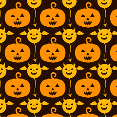 Orange yellow pumpkin Halloween