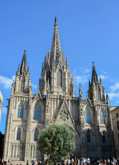 Fototapeta na wymiar Cathédrale de Barcelone