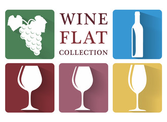 wine symbol collection simple vector design - 90997906