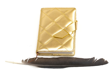 notebook on the white background