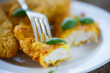 chicken fried in batter