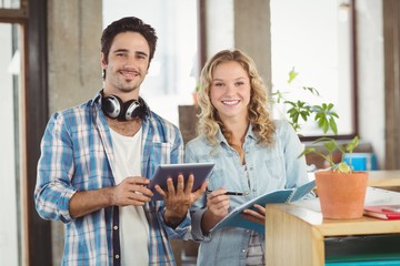 Portrait of happy business people 