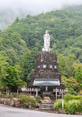 Japanese Buddha on the mountain in Wakayama, Nachi-san, Japan