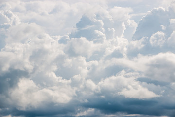 clouds in the blue sky