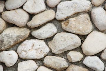 Photo of a stone wall  - small and large stones