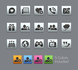 Social Communications - EPS file includes 5 Colors.
