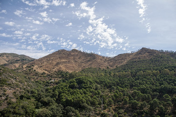 Fototapeta premium Montes del término municipal de Ojén, Málaga