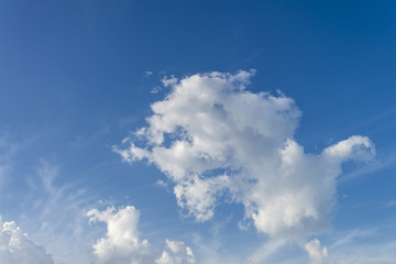 Naklejka na ściany i meble beautiful blue sky and cloud background
