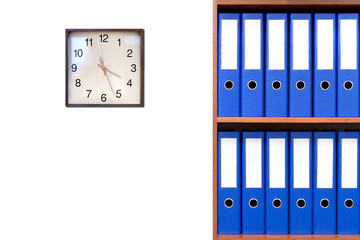 The image of file folders. 