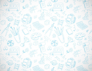 School background in drawing style