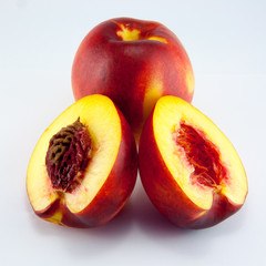 Nectarine fruit isolated