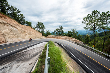 The new road around curves