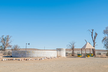 Resting spot with dam near Williston