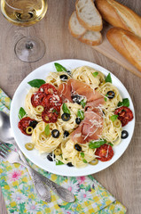 Pasta with gammon