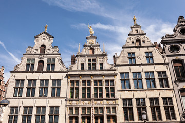 Fototapeta na wymiar Old buildings in Antwerp, Belgium