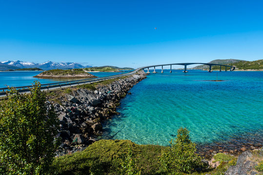 Fototapeta Route 862 in Troms, Northern Norway