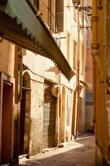 Narrow streets in Nice