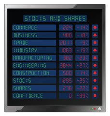 Stocks and Shares Crash