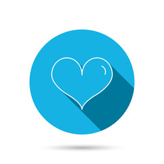 Heart icon. Love sign.