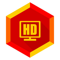 hd display flat design modern icon