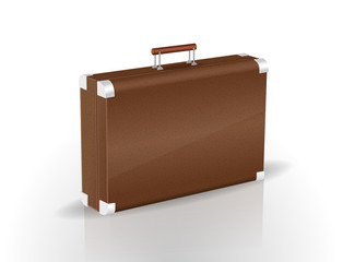 Brown Briefcase vector illustration