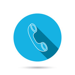 Phone icon. Call sign.