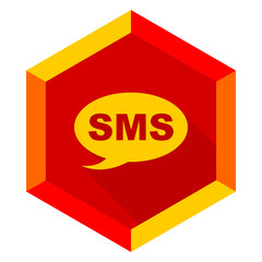 sms flat design modern icon